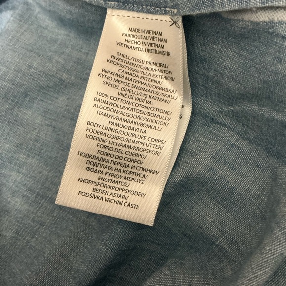 NWT Polo Ralph Lauren Women Chambray Double-Breasted Blazer Size 8 $698 - Picture 5 of 5